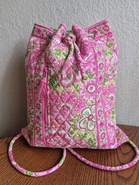 Vera Bradley Petal Pink Drawstring Backpack